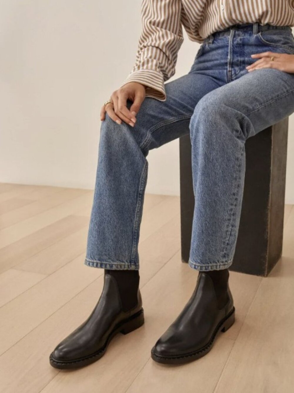 Reformation Alexa Neoprene Chelsea Boots